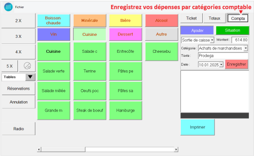 Dépenses